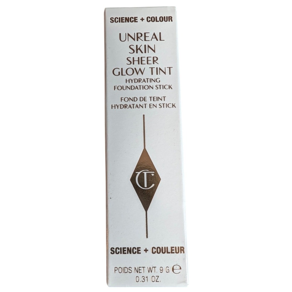 Charlotte Tilbury Unreal Skin Sheer Glow Tint Foundation Stick 7 Medium 0.31oz
